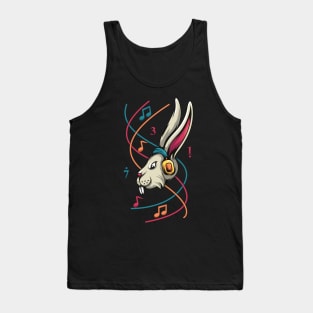 Cool Rabbit Listen Music Tank Top